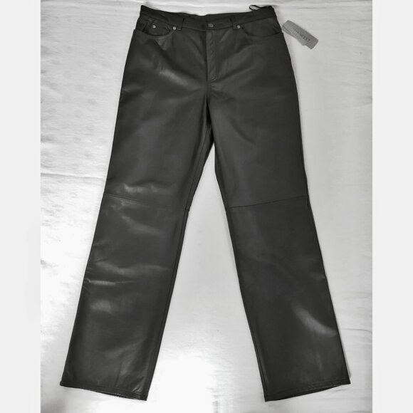 Vintage New W/ Tags NINE WEST Leather Size L/ 12 black - Picture 11 of 11